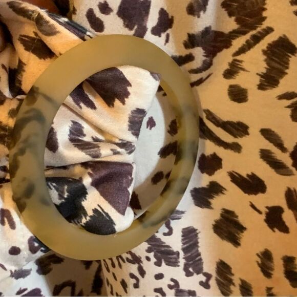 Steve Madden Romper Cheetah Print Stretch w/ Belt Animal Print Medium Gorgeous - Picture 5 of 7